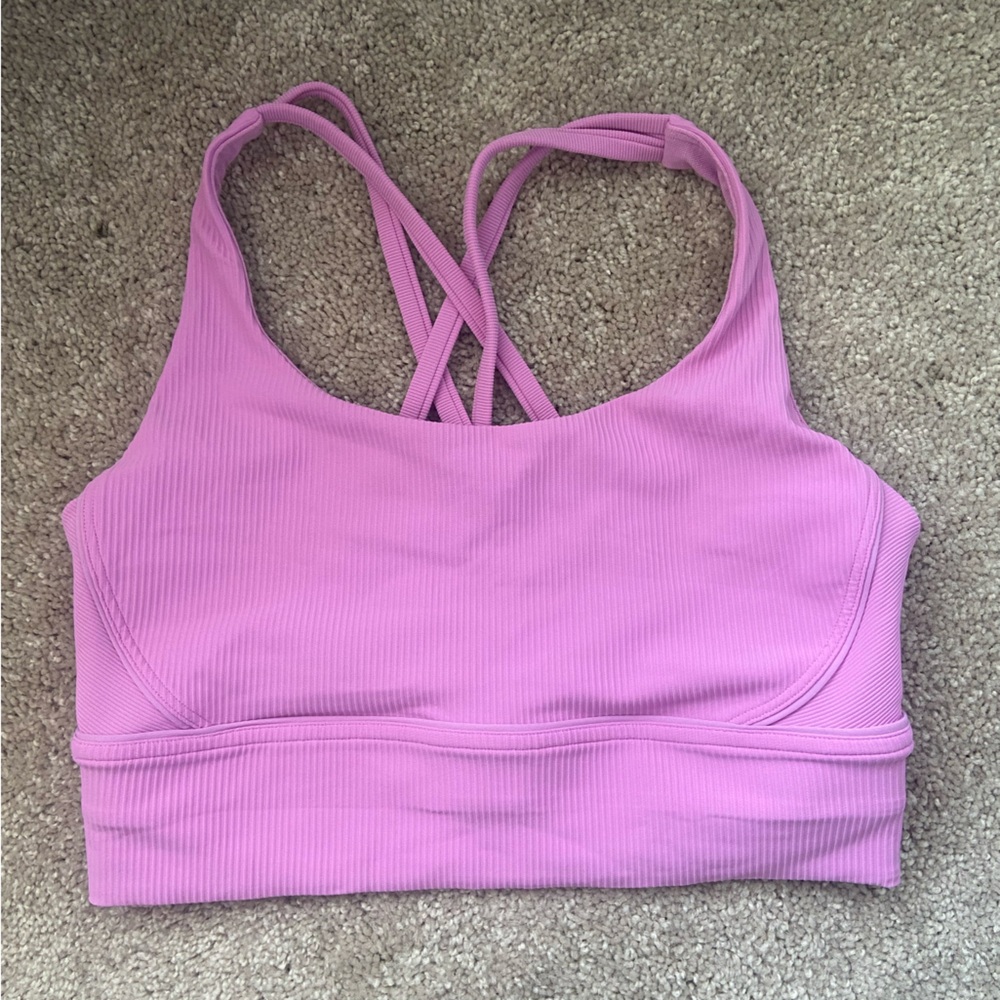 Lululemon energy longline ribbed bra